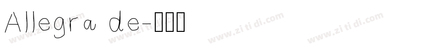 Allegra de字体转换